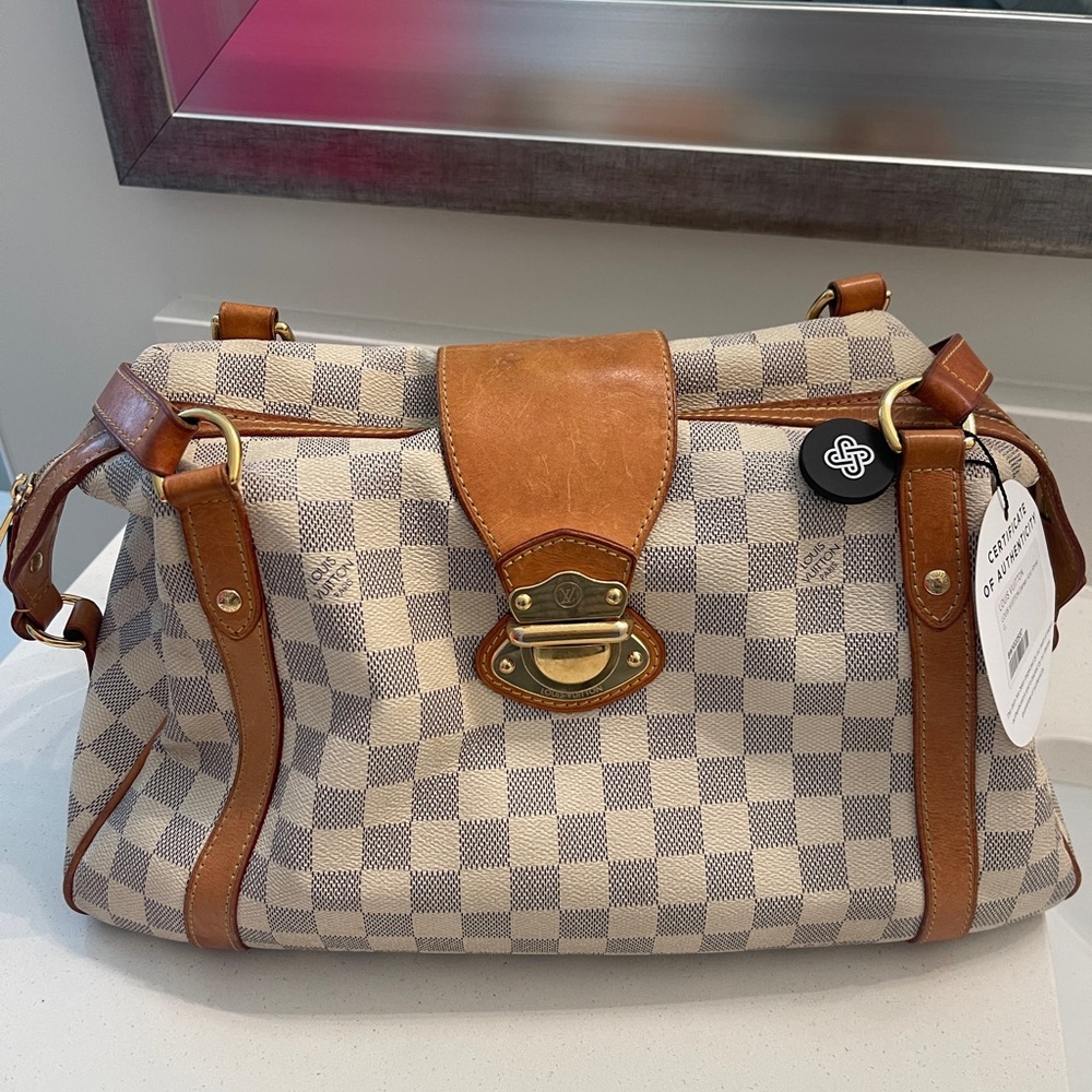 LOUIS VUITTON Damier Azur Stresa GM